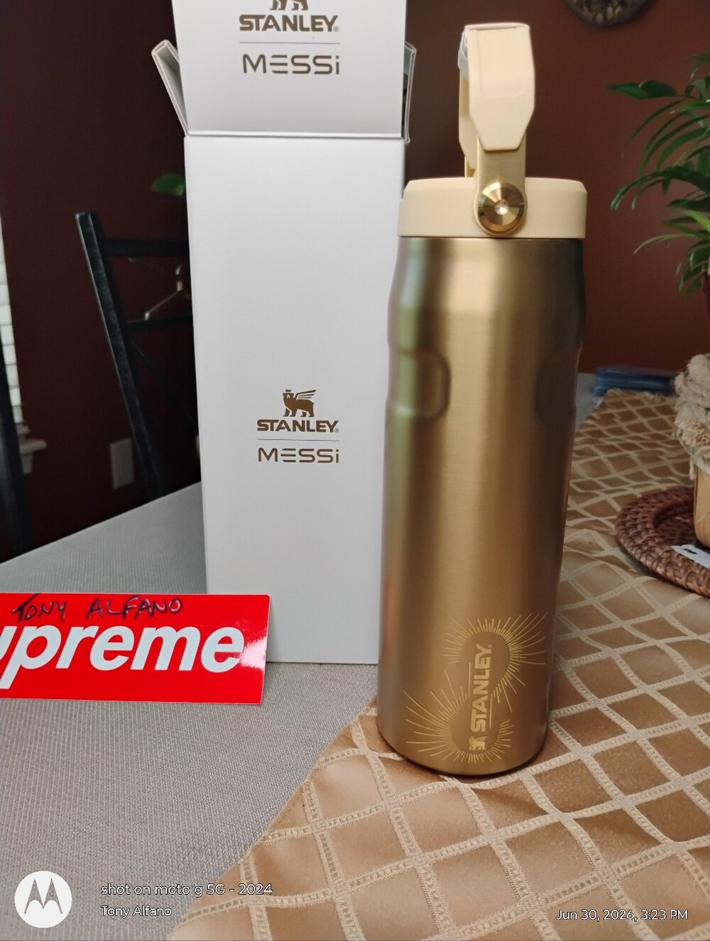 Stanley x Messi Legacy Iceflow Flip Straw 24oz BNIB - In Hand Ships Fast